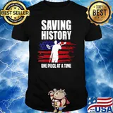 Saving History One Piece At A time American Flag T-Shirt