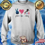 Scuba Diver Down Girl Peace Love Diving Shirt Sweater