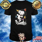 Snoopy bling bling butterflies shirt