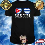 Sos Cuba Flag Sunglasses Shirt