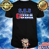 SOS Cuba Patria Y Vida Flag T-Shirt