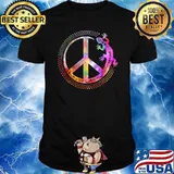 Symbol Loving Peace Gecko Hippie Shirt