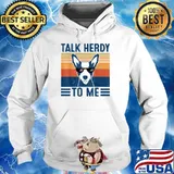 Talk Herdy To Me Funny Australian Cattle Dog Vintage T-Shirt Hoodie