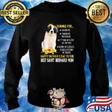Thanks for happy mothers day to me best saint bernard mom sunflower s Sweater