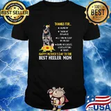 Thanks for happy mothers day to me best saint heeler mom sunflower shirt