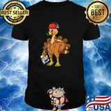 Thanksgiving Turkey Football Coach T-Shirt
