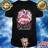 The indians 106 years of 1915 2021 thank you for the memories signatures shirt