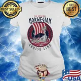 The Original Norwegian Cruise Line Funny Viking ShipT-Shirt Ladies tee