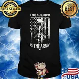 The soldier is the army american flag shirt