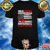 This is america if any of this offends you ill help you pack american flag shirt