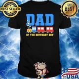 Trains Birthday Theme Dad Father Birthday Boy Train T-Shirt