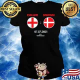 UEFA EURO 2020 England Denmark 07.07.2021 Matchday T-Shirt Ladies tee