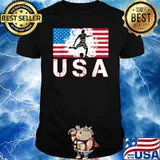 USA Soccer team American flag T-Shirt