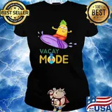 Vacay Mode Pineapple Surf Vacation Beach Shirt Ladies tee