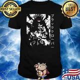 Vintage Japanese Anime Fantasy Clover Arts Black Manga Otaku T-Shirt