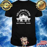 Yellowstone national park wolf shirt