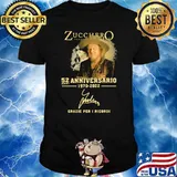 Zucchero sugar fornaciari 52 anniversario 1970 2022 thank you for the memories signature shirt