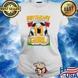 11th Birthday Soccer Birthday 11 Year Old Soccer Player T-Shirt Ladies tee