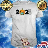 2021 Pumpkin Halloween Mask T-Shirt