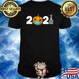 2021 Pumpkin Mask Halloween T-Shirt