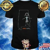 256 Area Code, AL Girls Alabama Souvenir Raglan T-Shirt