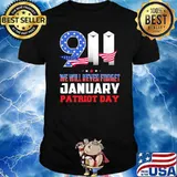 911 we will never forget january patriot day american flag shirt