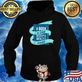A Book A Day Keeps Reality Away Reading Book Lover Nerd Raglan Baseball T-Shirt Hoodie