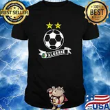 Algérie football flag and border Algeria T-Shirt