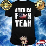 America Fuck Yeah American Flag T-Shirt