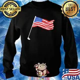 American Flag Golf Shirt Sweater