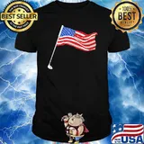 American Flag Golf Shirt
