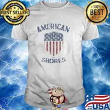 American Shores Patriotic Usa Flag T-Shirt