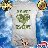 Army Mom Military USA Flag Camo Son Daughter T-Shirt