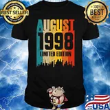 August 1998 23 Years Old Birthday Limited Edition Vintage T-Shirt