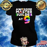 Awesome Master Builder At 9 Lego T-Shirt Ladies tee