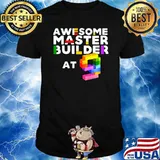 Awesome Master Builder At 9 Lego T-Shirt