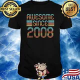 Awesome Since 2008 13th Birthday T-Shirt