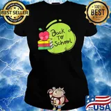 Back To School Books Apple T-Shirt Ladies tee