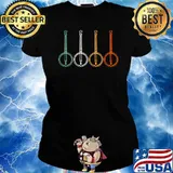 Banjo Bluegrass Retro T-Shirt Ladies tee