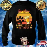 Be nice drink tequila pet dogs vintage s Sweater