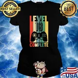 Birthday Gamer Level 18 Complete Retro Birthday Party T-Shirt Ladies tee