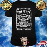 Black and White Tom Art Pettys Country Music Outfits Whiskey T-Shirt