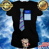 Blue Shirt Guy Halloween Costume T-Shirt Ladies tee