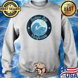 Bodega Bay CA California Souvenir Nautical Surfer T-Shirt Sweater