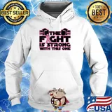 Breast Cancer Awareness Ribbon Fight Is Strong With This One T-Shirt Hoodie