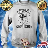 Buckle up buttercup you just flipped my witch switch yoda halloween Sweater