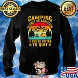 Camping is only an addicition if youre trying to quit vintage s Sweater