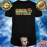 Celebrating 23 Years of Marriage Vintage Sunset T-Shirt