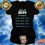 Class Of 2034 Grow With Me Hello Kindergarten Back To School T-Shirt Ladies tee