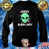 Cool Alien Art For Green Head Galaxy Outer Space Raglan Baseball T-Shirt Sweater